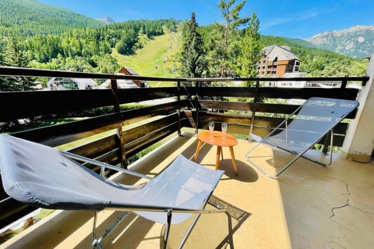 Serre-Chevalierstudio Terrace Next To Ski Slopes Saint-Chaffrey Exteriér fotografie